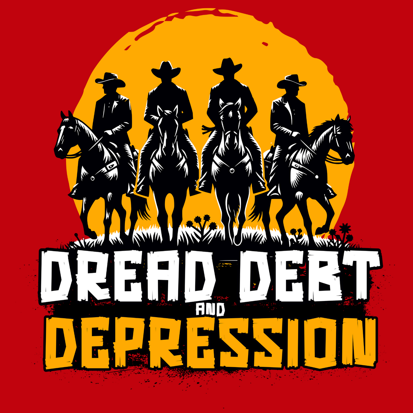 Dread, Debt, and Depression T-Shirt – The Wild West of Adulthood