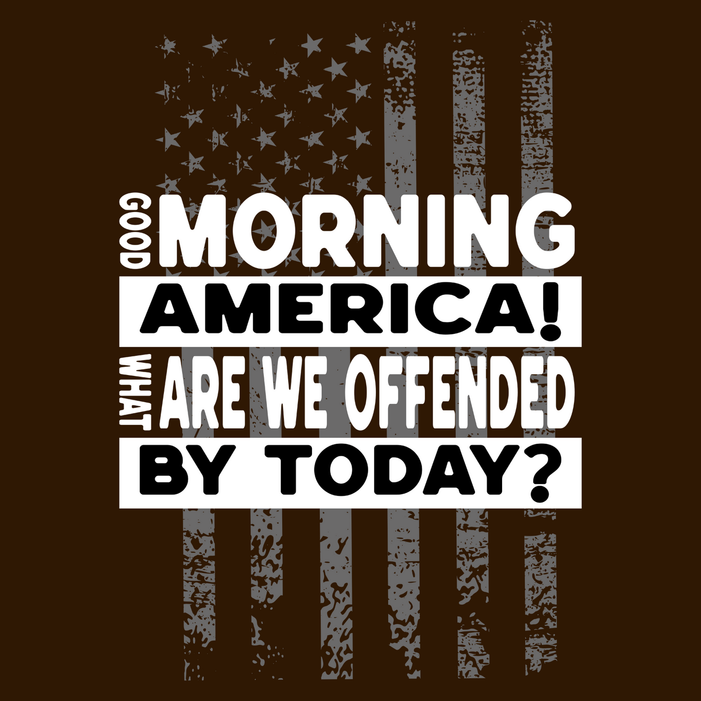 Good Morning America! What Are We Offended by Today? T-Shirt