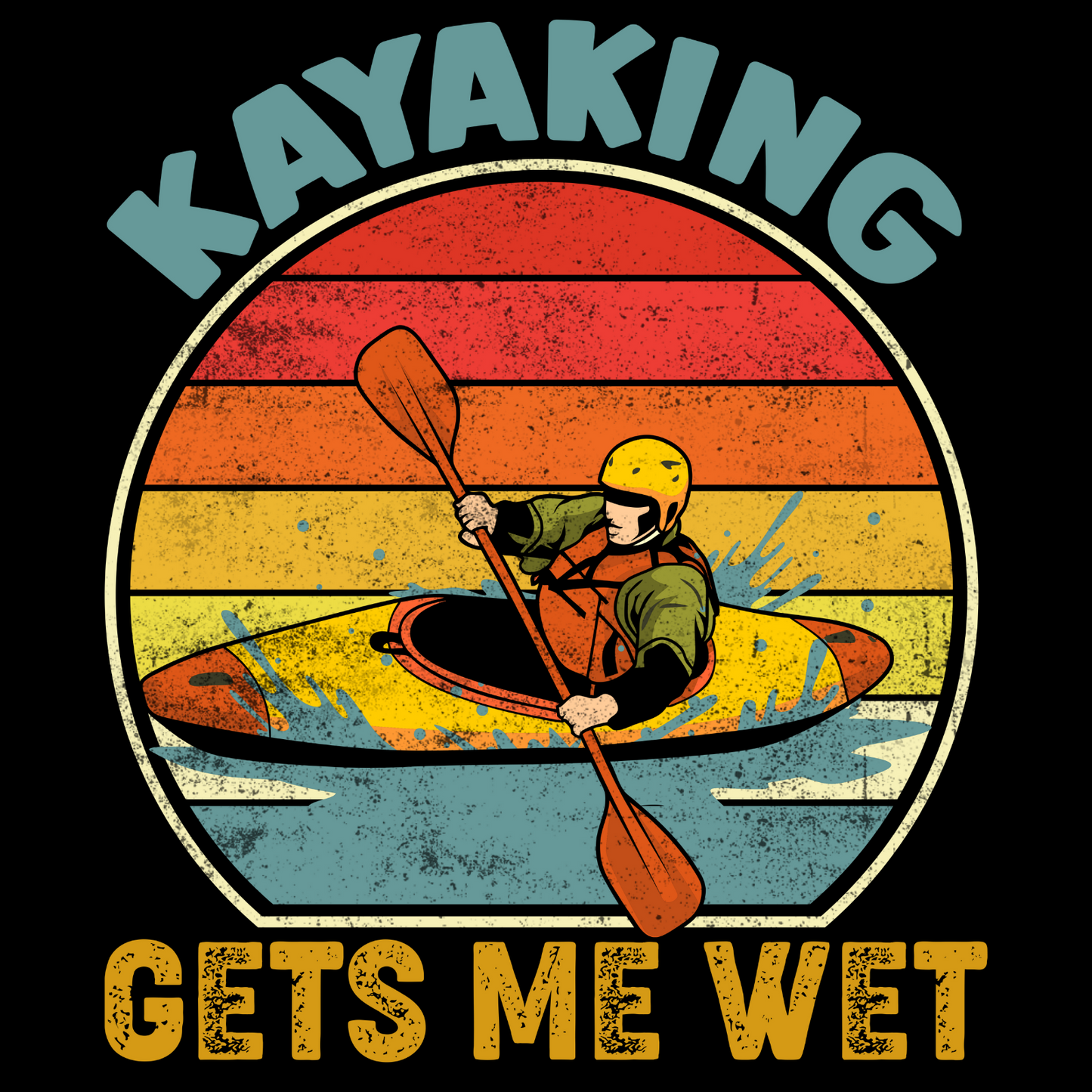 Kayaking Gets Me Wet T-Shirt – The Perfect Tee for Paddling Enthusiasts!