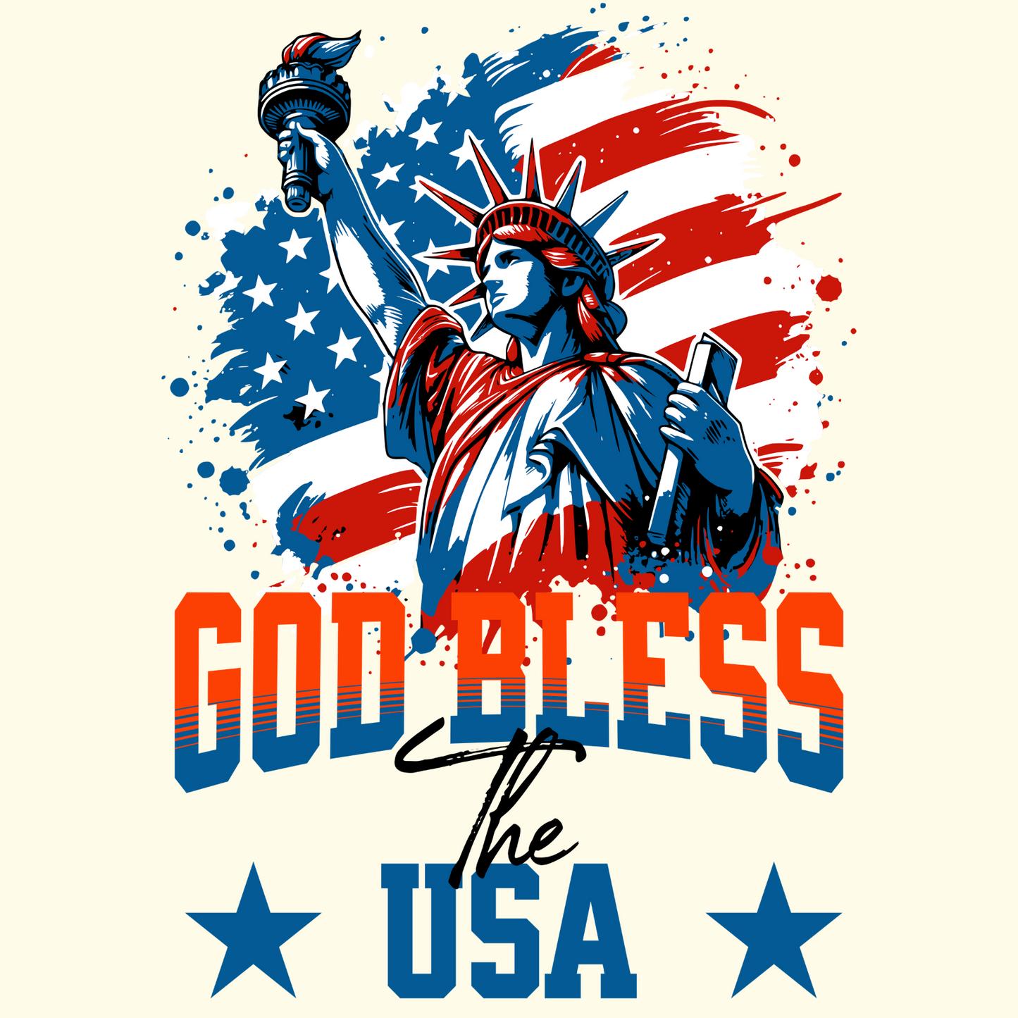 God Bless USA – Patriotic Liberty T-Shirt