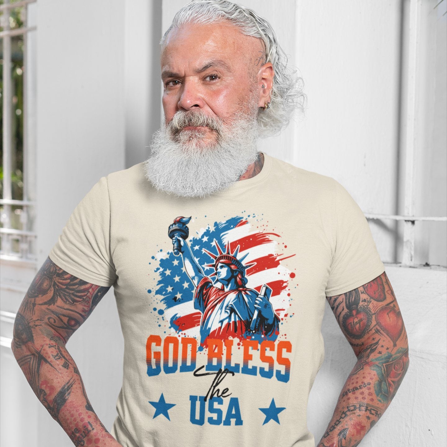 God Bless USA – Patriotic Liberty T-Shirt