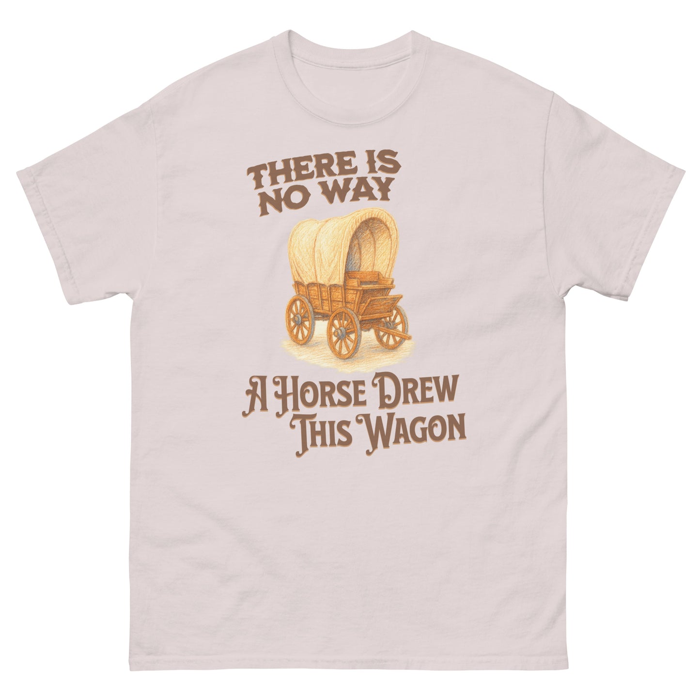 Ice grey funny shirt with western humor and double meaning cowboy quote