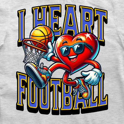 I Heart Football… Wait, That’s Basketball? T-Shirt – The Ultimate Sports Mix-Up!