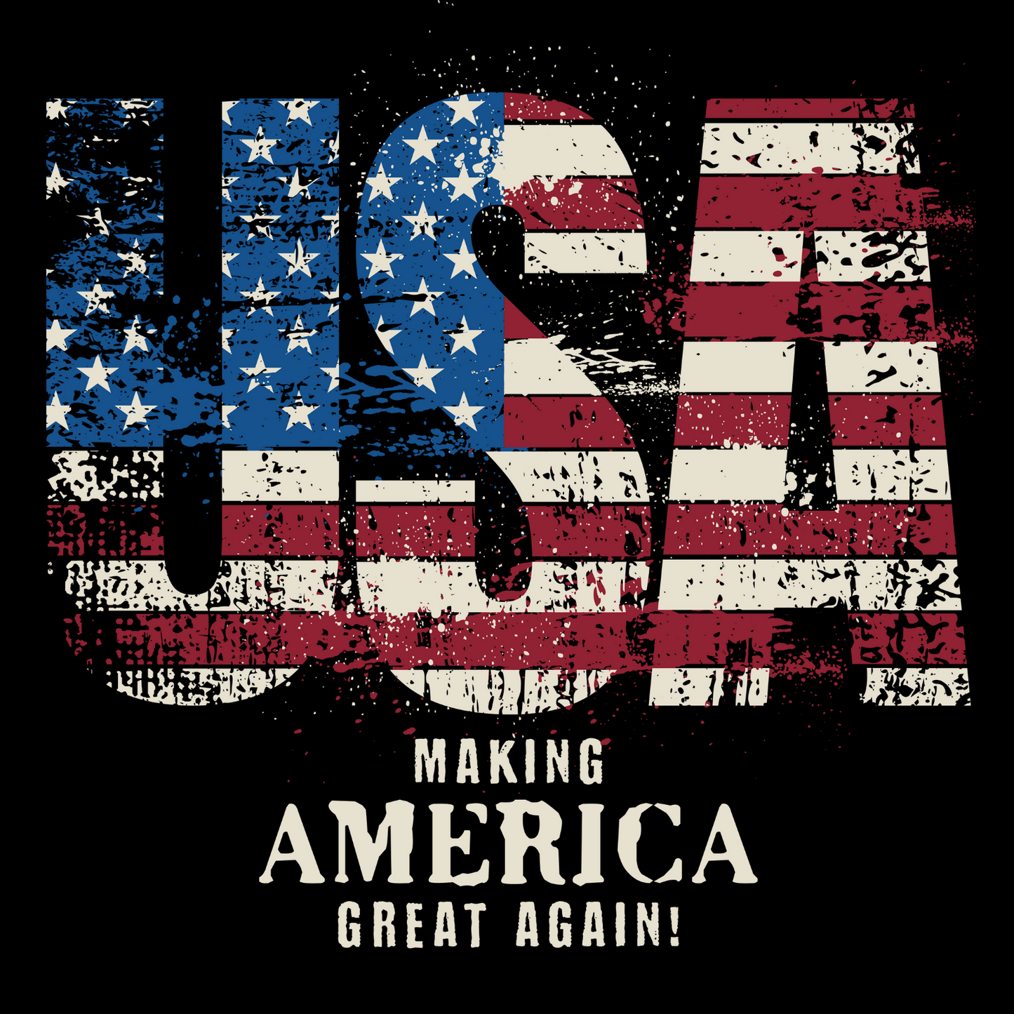USA – Making America Great Again Vintage Flag T-Shirt