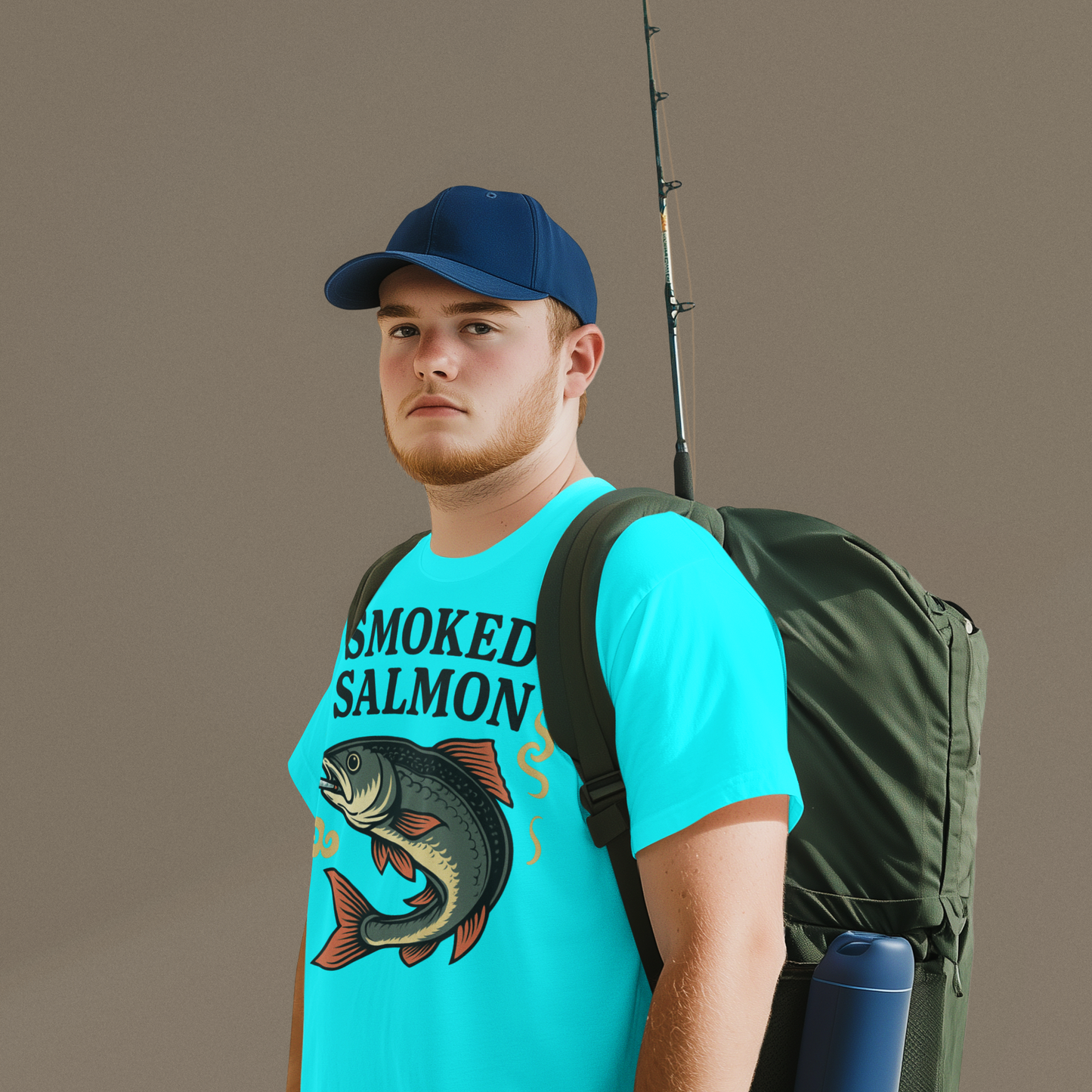 Smoked Salmon Funny Pun Tee – Retro-Style Fish Humor Shirt