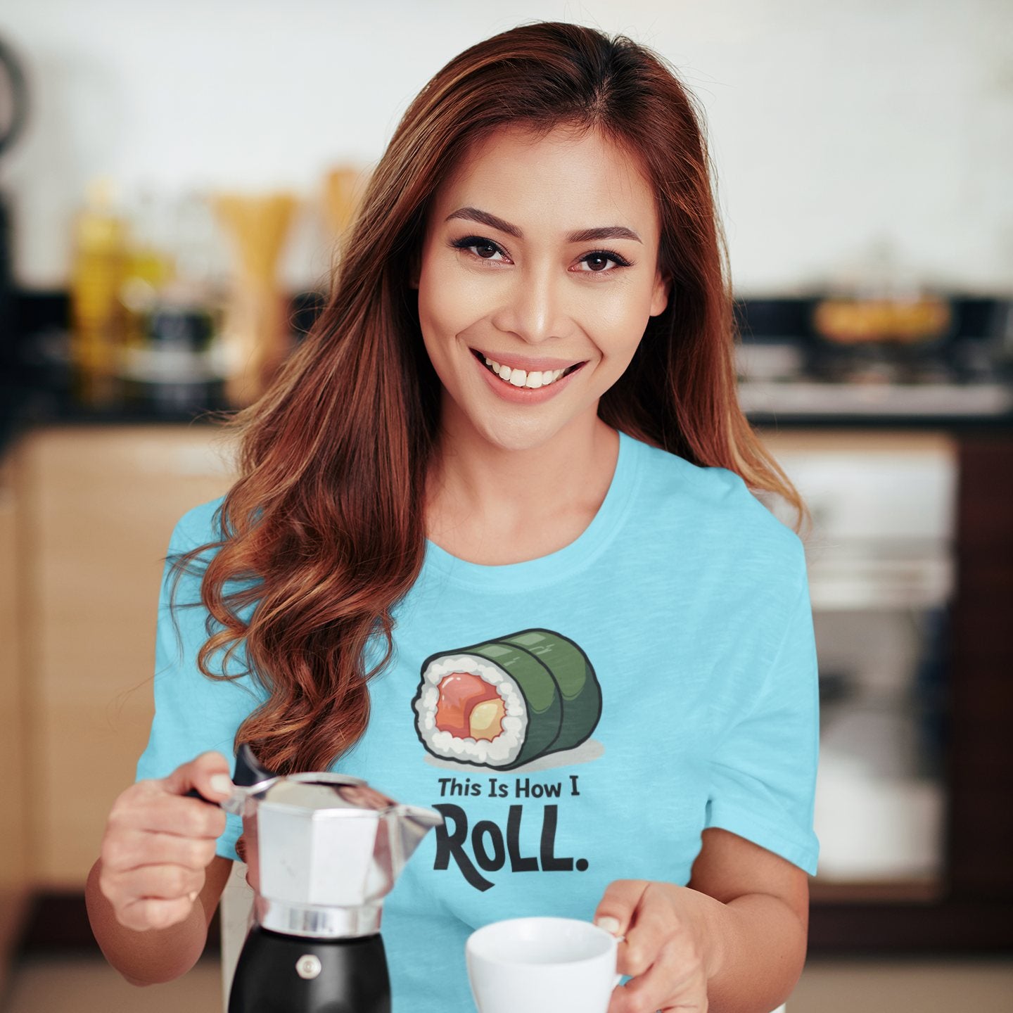 This Is How I Roll Funny Sushi T-Shirt – Foodie Humor Tee